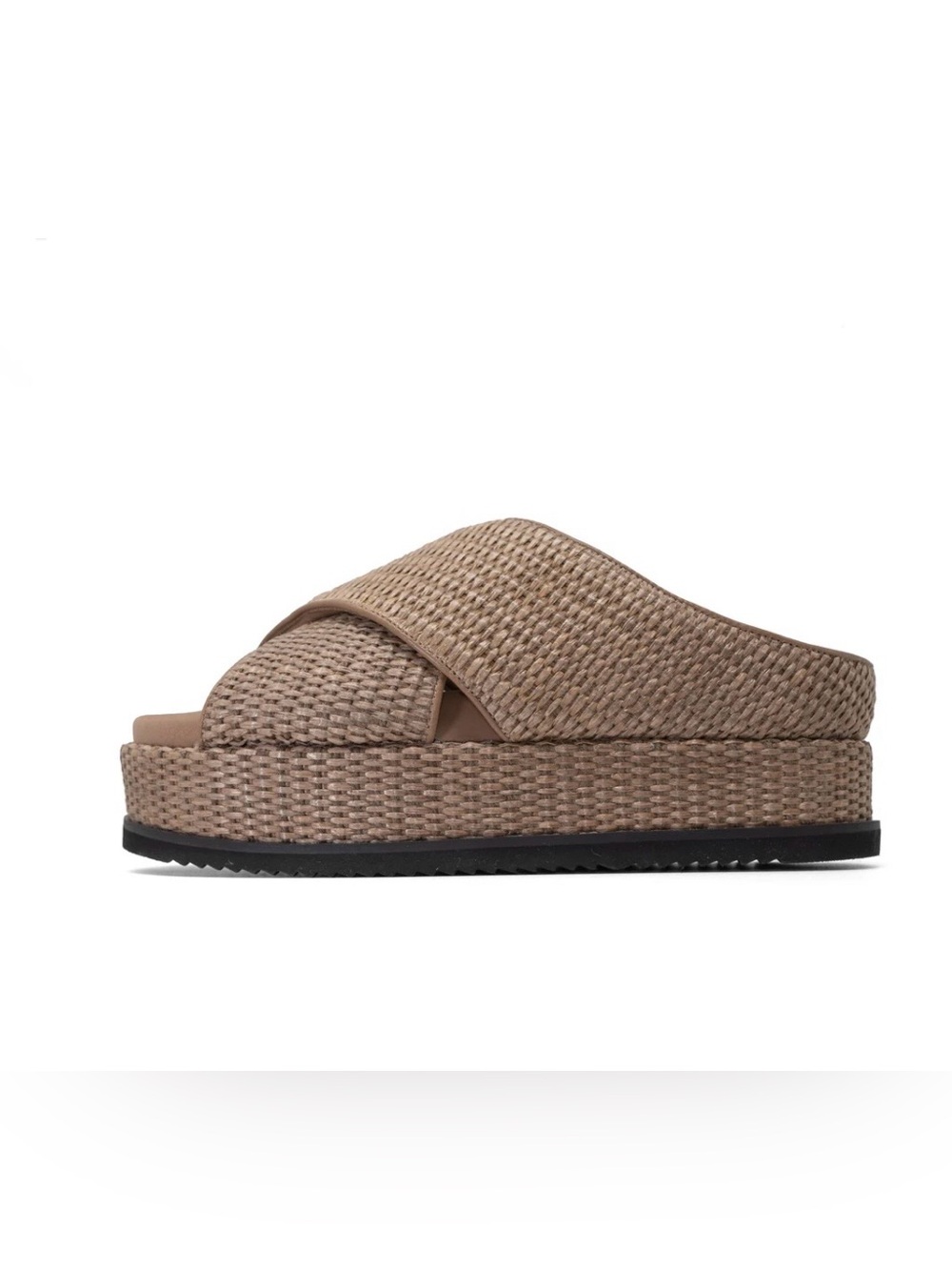 ROAM Cross Stack Raffia Platform Slides - Sz 8 - Picture 12 of 12